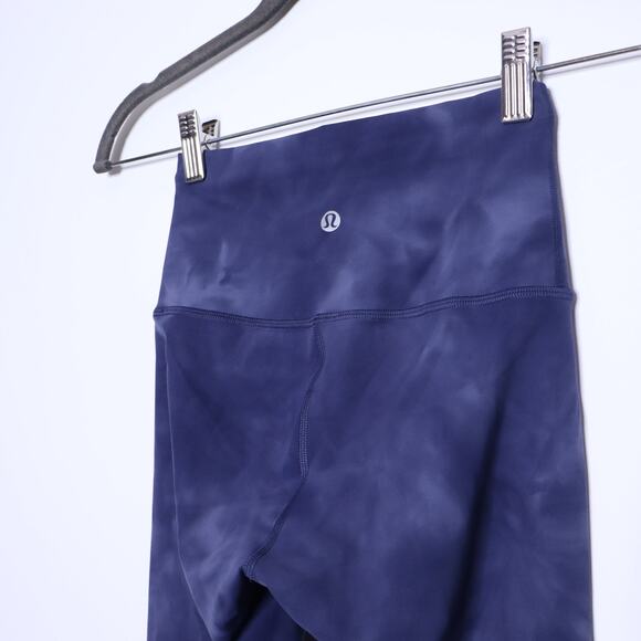LULULEMON Wunder Train High-Rise Tight Diamond Dye Shade Naval Blue Women's 2 - Picture 9 of 12